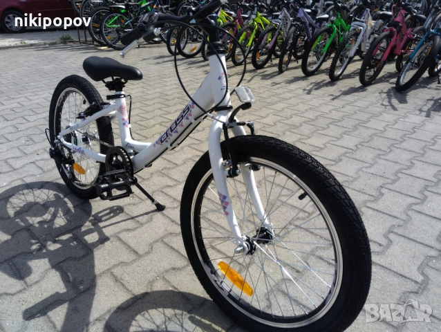 CROSS Велосипед 20" ALISSA бял, снимка 5 - Велосипеди - 53559927