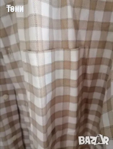 Нова Мъжка Карирана Риза с Яка L , снимка 6 - Ризи - 53728765