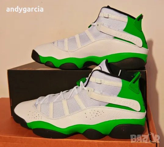 Nike Air Jordan 6 Rings ЧИСТО НОВИ 47.5 ти номер 31.0см стелка с кутия 100% оригинални, снимка 5 - Маратонки - 50207596