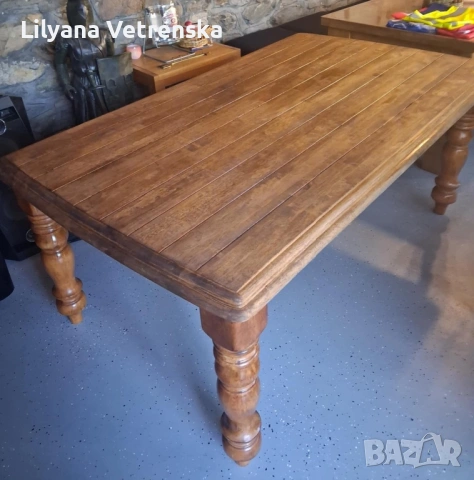 Трапезна маса с 6 стола, снимка 4 - Маси - 53720378