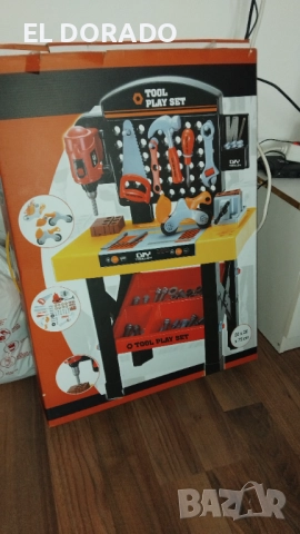 Комплект инструменти с маса за игра, снимка 2 - Играчки за стая - 52658370