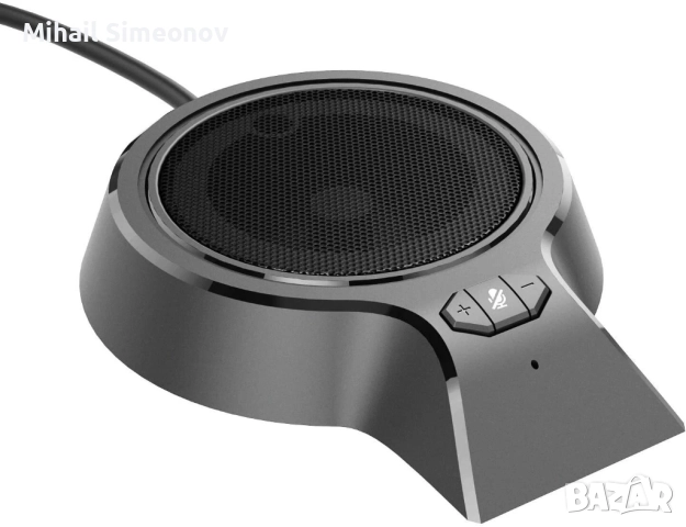USB Desktop Computer Microphone, Mute Button with LED Indicator, Omnidirectional
