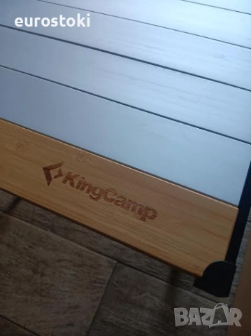 Сгъваема къмпинг маса KingCamp, голяма къмпинг маса 136 х 70 см, до 80 кг, за 4-6 души, навиващ се , снимка 10 - Къмпинг мебели - 52777101