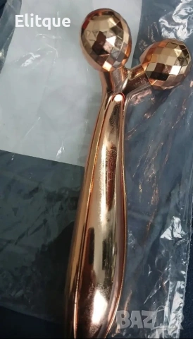 Масажен стик за лице 24K с две вибриращи топки 