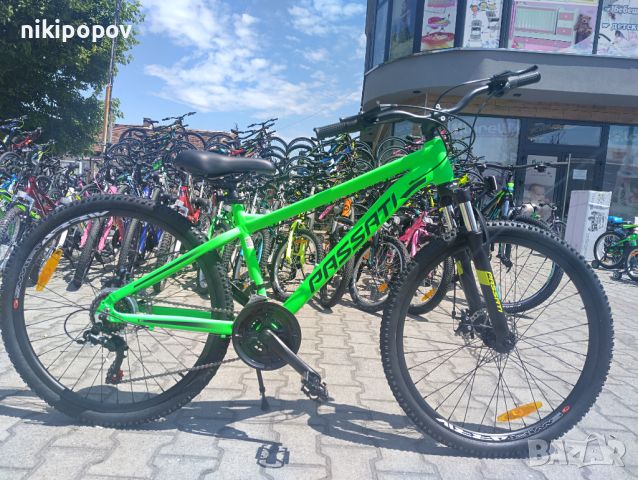 PASSATI Велосипед с дискови спирачки 26" ALUMINIUM зелен, снимка 1 - Велосипеди - 46130148