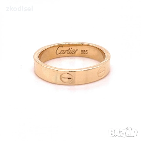 Златен дамски пръстен 1,19гр. размер:53 14кр. проба:585 модел:37751-5