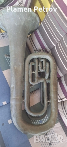 Туба муз инструмент , снимка 6 - Антикварни и старинни предмети - 51719914