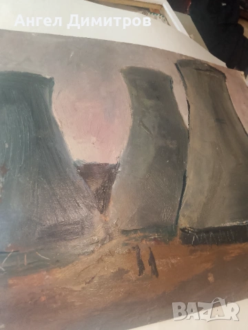 Найден Петков маслена картина двустранна , снимка 7 - Картини - 53691372