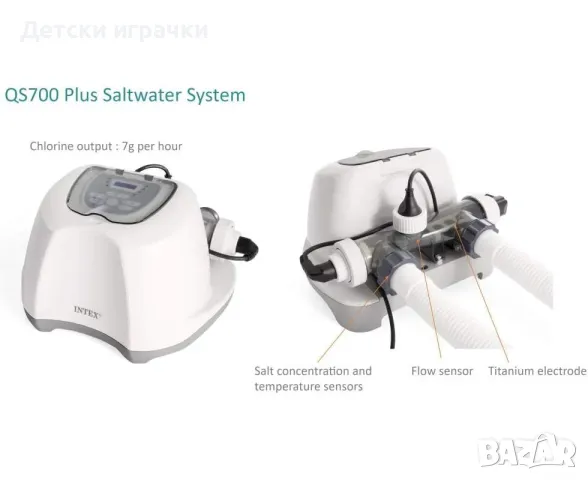Система за солна дезинфейция на вода QS500 Krystal Clear, Генератор на хлор, до 26,500л