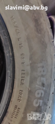 Продавам 4 броя летни гуми Континентал 185/65/15, снимка 4 - Гуми и джанти - 53390002