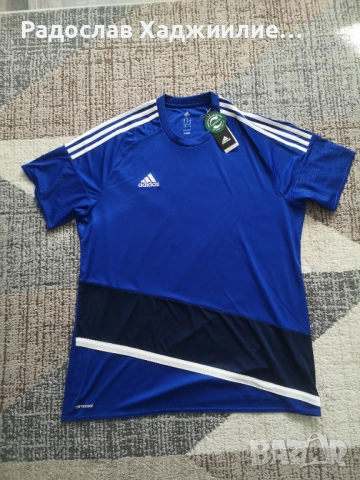 ПРОМОЦИЯ Адидас: суичър, тениска и ветровка XL НОВИ, снимка 10 - Спортни дрехи, екипи - 53773243