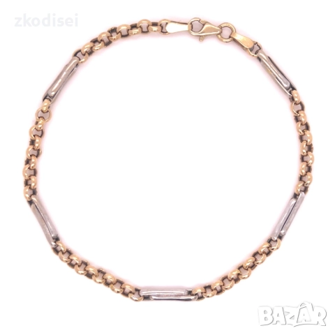 Златна дамска гривна 3,28гр. 20,0см. 14кр. проба:585 модел:33754-6, снимка 1