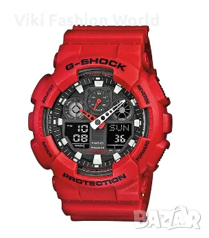 Casio, Мултифункционален часовник G-Shock, Червен, снимка 1 - Мъжки - 47306784