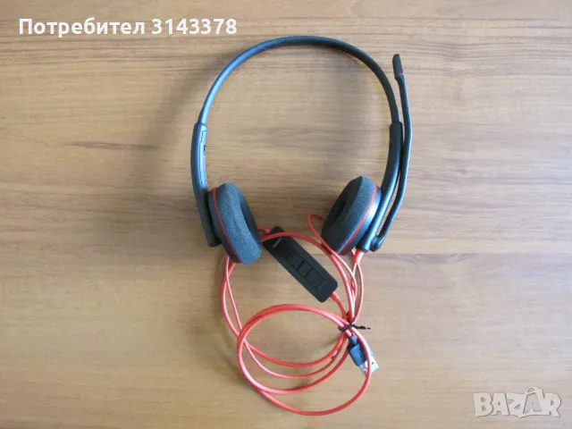 Plantronics USB слушалки с микрофон, снимка 3 - Слушалки за компютър - 46937815