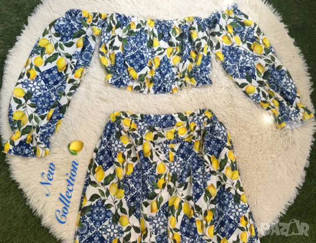 дамски комплект бюстие и пола с цепка , снимка 2 - Комплекти - 50404832