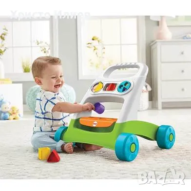 Нова Бебешка Проходилка за бутане Уокър Fisher Price със Сортер Фишър Прайс, снимка 2 - Проходилки - 39362365