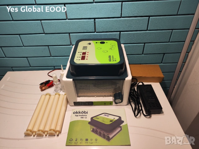 Okköbi OBI-12 автоматичен инкубатор NEW 2026 с дисплей  Описание:  Okköbi OBI-12 е напълно автоматич, снимка 11 - Други стоки за животни - 53096828