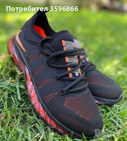 Маратонки Nike Zoom 2024 черно и оранжево реплика, снимка 1 - Маратонки - 46862599