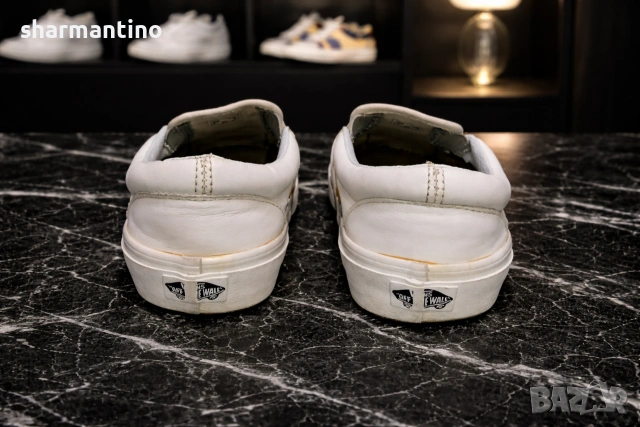 Vans Slip On White Leather N 38 Limited, снимка 3 - Кецове - 54205456
