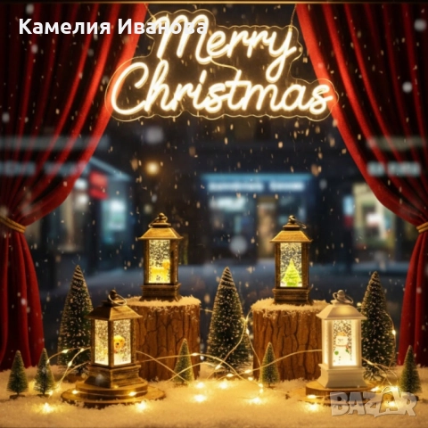 LED Коледен фенер с падащ сняг – топлина, уют и празнично настроение във всеки дом