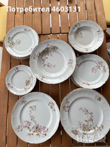 Старинни  порцеланови чинии, снимка 1