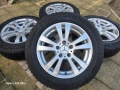 Лети джанти 16ки 5х112 Rial Mercedes + зимни гуми 205/60/16 Michelin, снимка 1