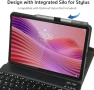 Нова Bluetooth UK клавиатура + калъф за Lenovo Tab 10.1 2025 TB-311FU, снимка 4
