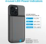 YISHDA калъф с батерия за iPhone 15 (6.1 инча), 7000mAh тънък, снимка 5