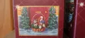 Коледни диамантени гоблени.Коте с куче.Хижа в снега., снимка 9