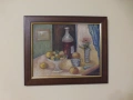 Стара картина Натюрморт масло платно 1926 г, снимка 1