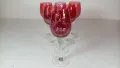 Изключително красиви чаши за вино, ракия, калиево стъкло – 7 бр, снимка 3