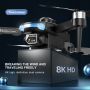 Сгъваем дрон с 8k HD двойна камера 360* на заснемане, снимка 1 - Дронове и аксесоари - 45339515