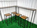 столове и маси от дърво и метал по поръчка за бар или трапезария , снимка 3