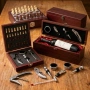 Луксозен Сет за Вино и Шах в Дървена Кутия с Аксесоари.Сет за Вино.Подаръчна Кутия за Вино и Шахмат+, снимка 1