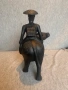  ръчно резбована дървена фигурка на азиатски мъж, яздещ бивол, снимка 6