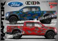 Ford Raptor SK-SJV3-F-RA Кaмуфлаж Офроуд Джип Пикап Лодка Camouflage Off-Road стикери, снимка 1