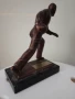 скулптура "боулинг" метал ,мрамор19/17 см, снимка 5