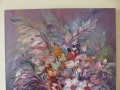 Авторска картина Натюрморт "Ваза с цветя" масло платно, снимка 3