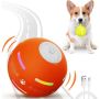 Интерактивна умна играчка с топка за кучета и котки, USB зареждане, без BPA, LED, оранжева, снимка 1