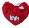 Подаръчна плюшена музикална възглавничка Сърце с бял надпис LOVE, 40см, снимка 7