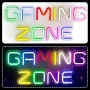 Нова Led 32 см Gaming Zone неонова лампа USB декор за геймъри стая дом, снимка 7