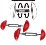 Комплект от 2 броя разширители за обувки, снимка 2