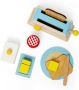 Bigjigs Toys Дървен комплект за закуска, кухненски аксесоари за игра за малки деца 18+ месецца, снимка 2