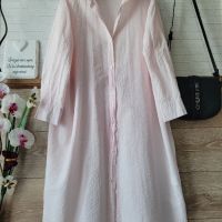Розова рокля тип риза , снимка 3 - Рокли - 45471268
