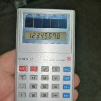 Ретро калкулатор ELORG 60 от СССР 1986г., снимка 2 - Антикварни и старинни предмети - 45836045