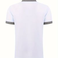 Мъжка ежедневна карирана риза с ревер,4 копчета,винтидж стил и къс ръкав, снимка 10 - Тениски - 46102745