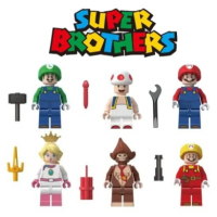6 бр Супер Марио SUPER Mario герои фигурки за лего конструктор за игра и украса торта пластмасови , снимка 1 - Конструктори - 44944237