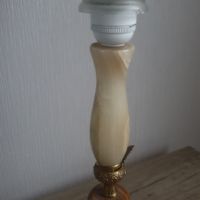 Стара нощна лампа оникс и бронз, снимка 3 - Антикварни и старинни предмети - 45387785