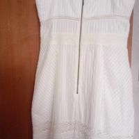 Дантелена миди рокля без ръкави Nanette Lepore в бяло Us2/EU 34, снимка 7 - Рокли - 45263356