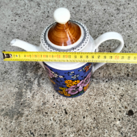 Порцеланов чайник, снимка 4 - Антикварни и старинни предмети - 45034336